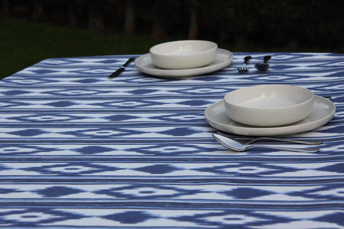 Mantel anti manchas Mallorquín azul
