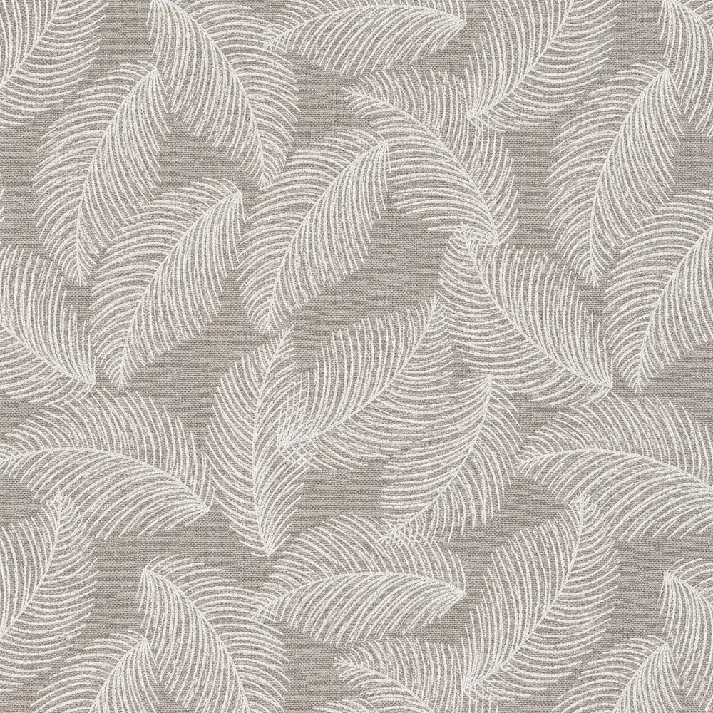 Mantel Antimanchas Botánico Modelo Palmera Taupe