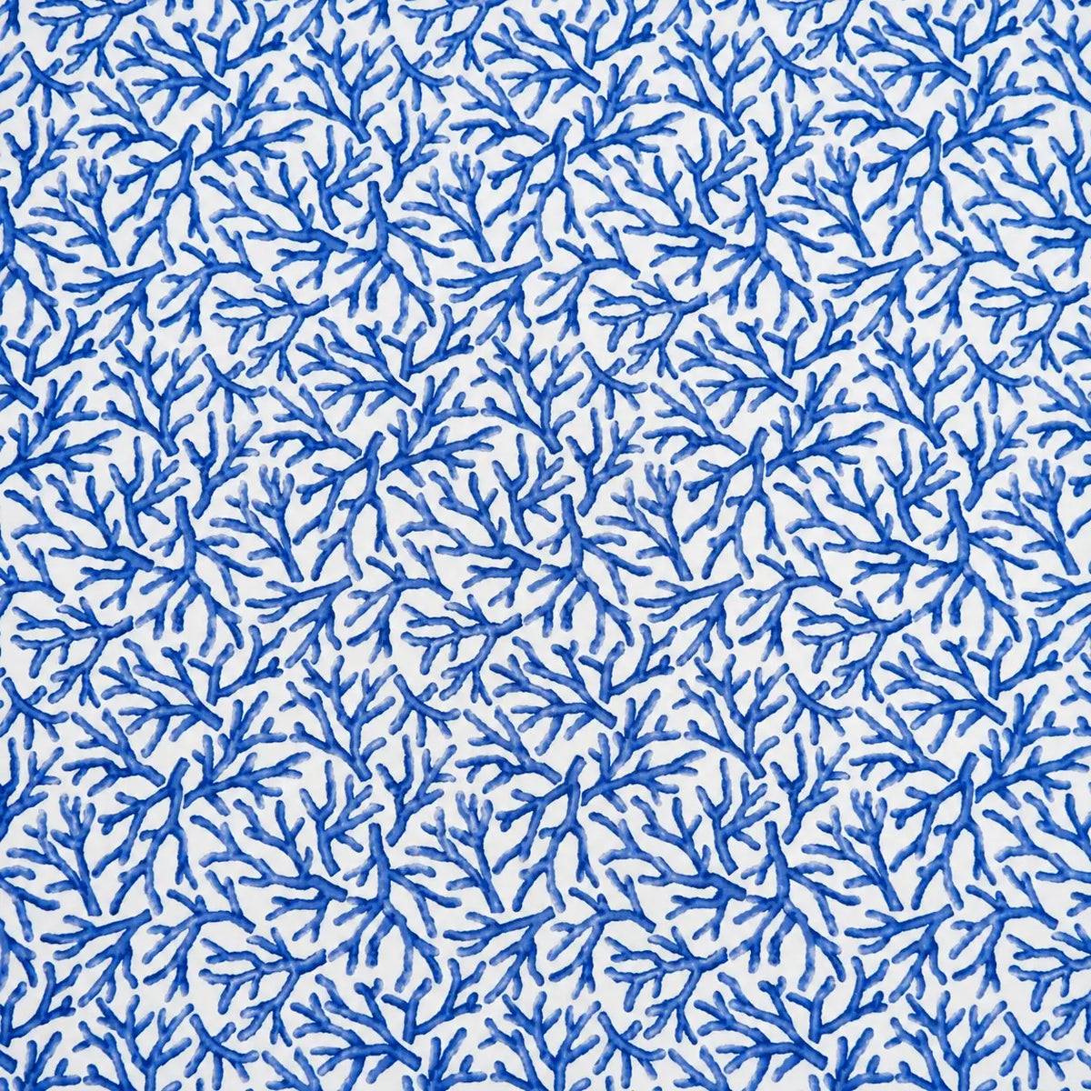 Mantel Antimanchas Coral Azul Fondo Blanco Estilo Marinero