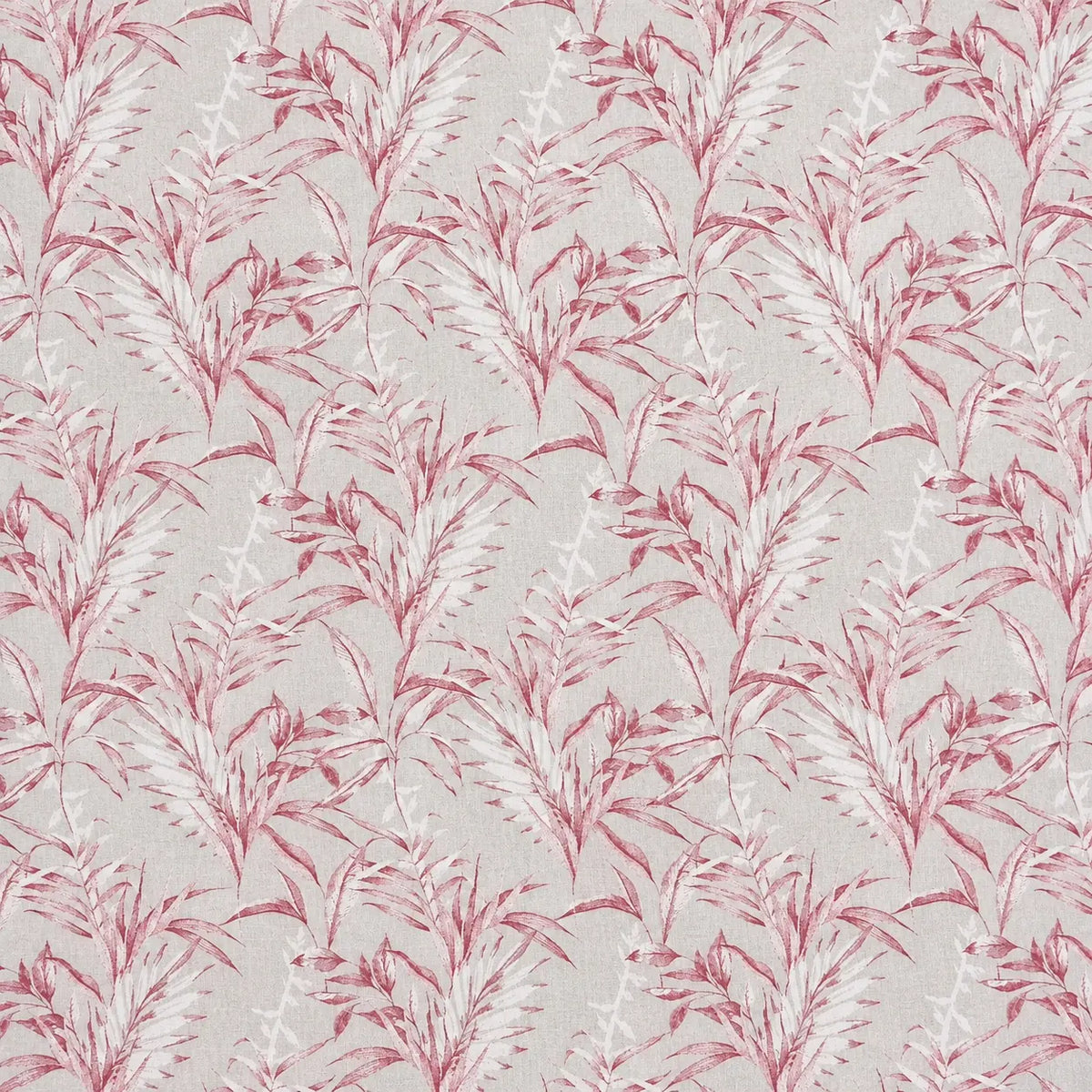 Mantel Antimanchas Estampado Hojas de Sauce Rosa Granate