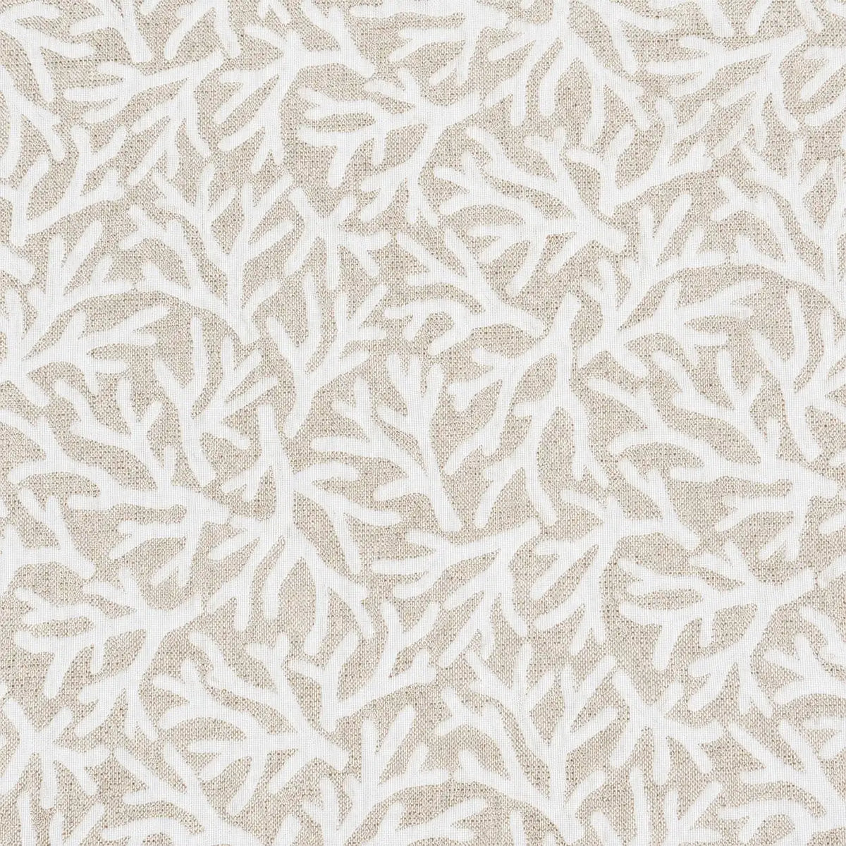Mantel Resinado Estampado Coralino Beige Natural y Blanco Estilo Elegante