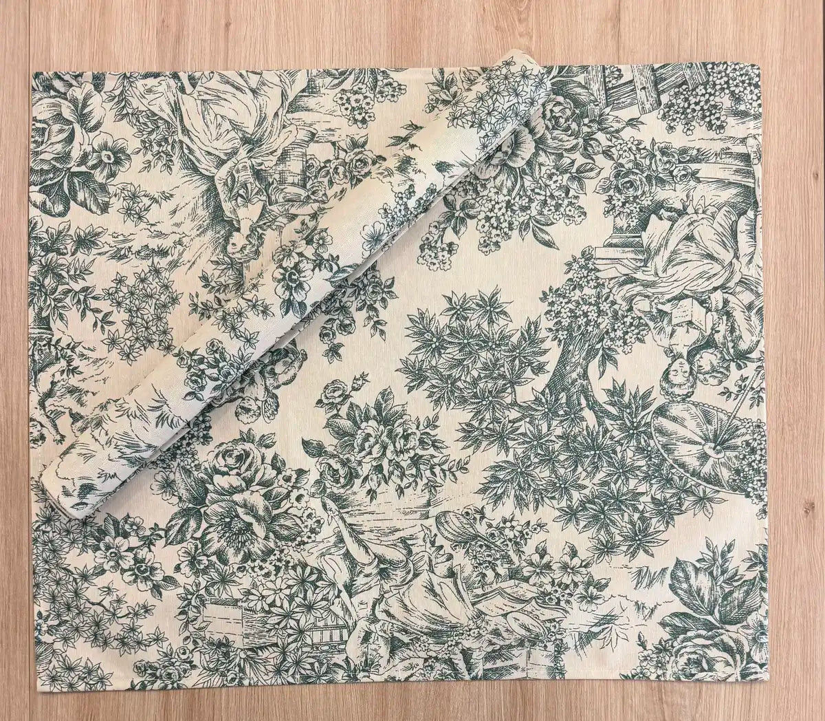 Mantel Individual Resinado Toile de Jouy