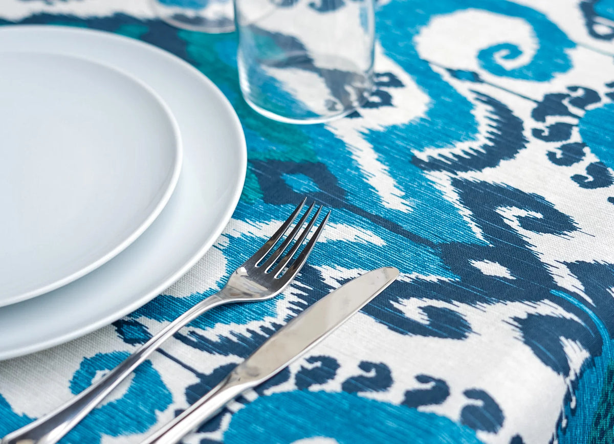 Mantel Antimanchas Estilo Mediterráneo Modelo Mykonos