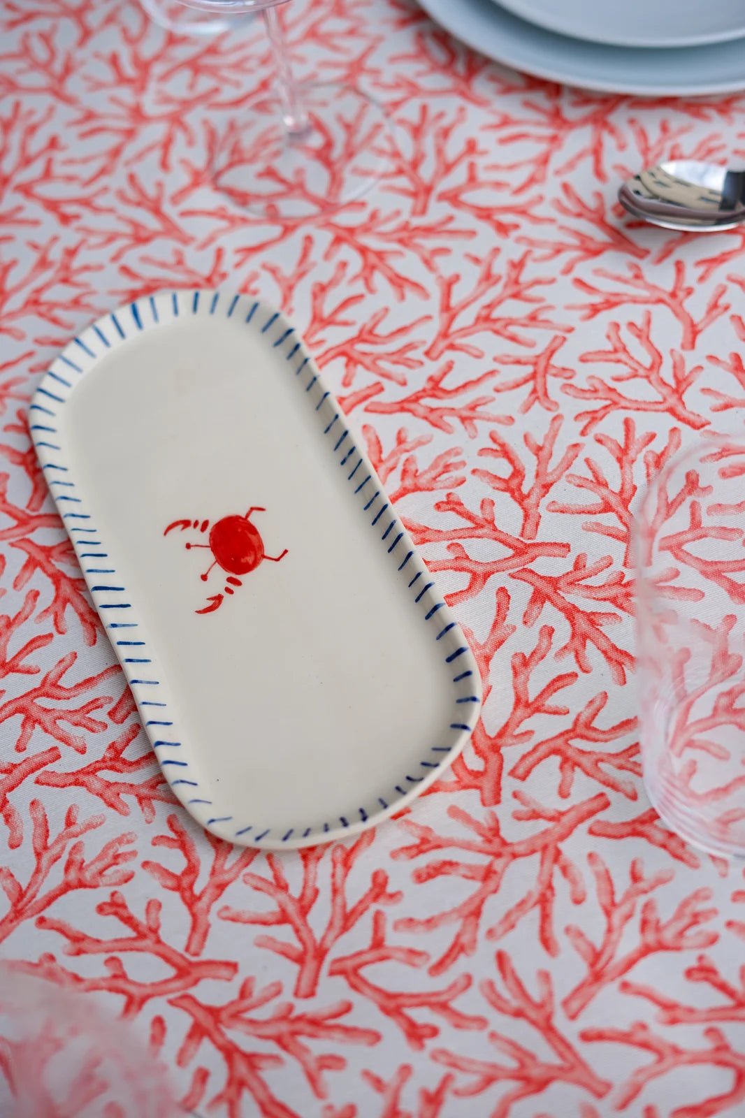 Mantel Antimanchas Modelo Coral