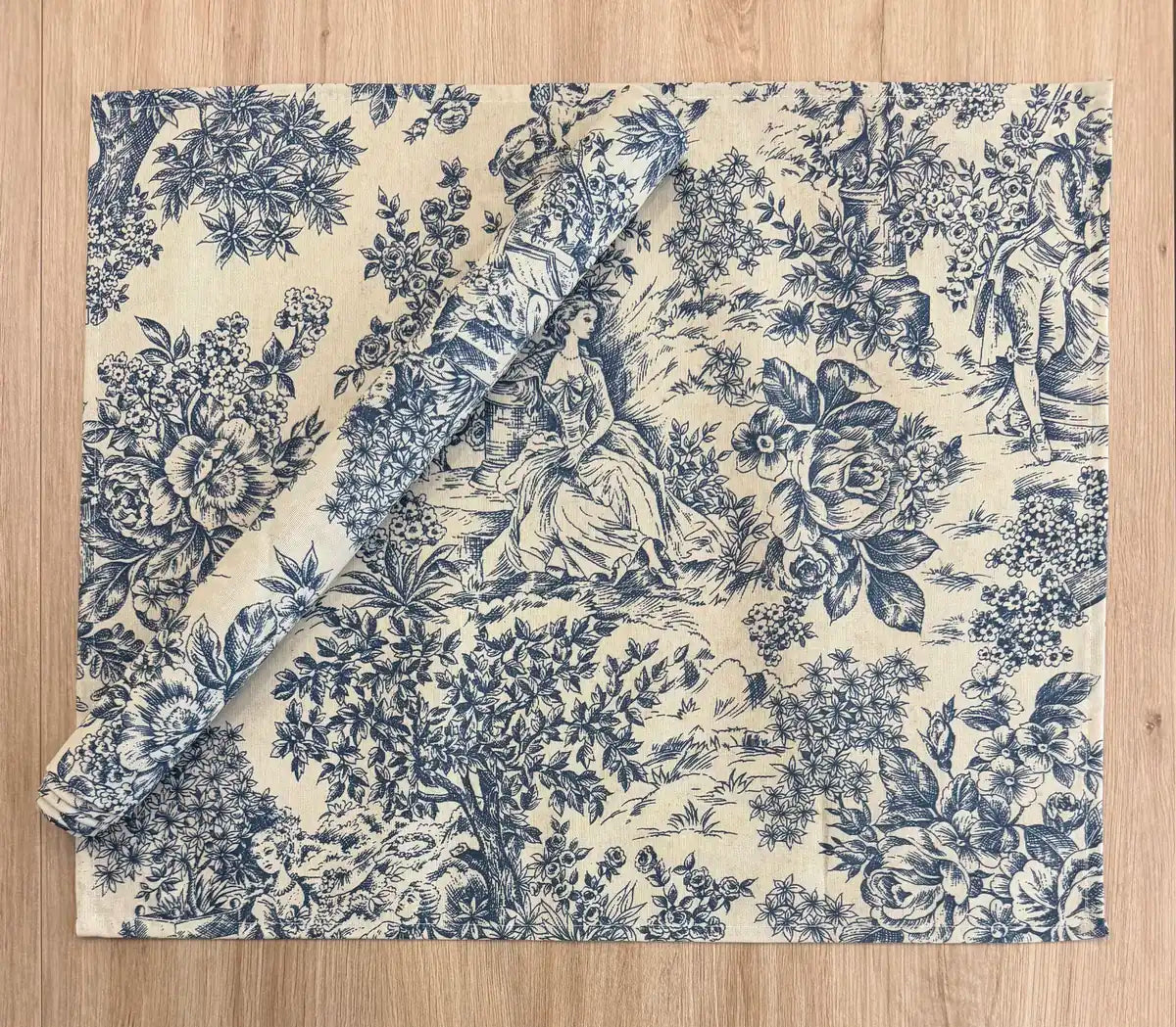 Mantel Individual Resinado Toile de Jouy